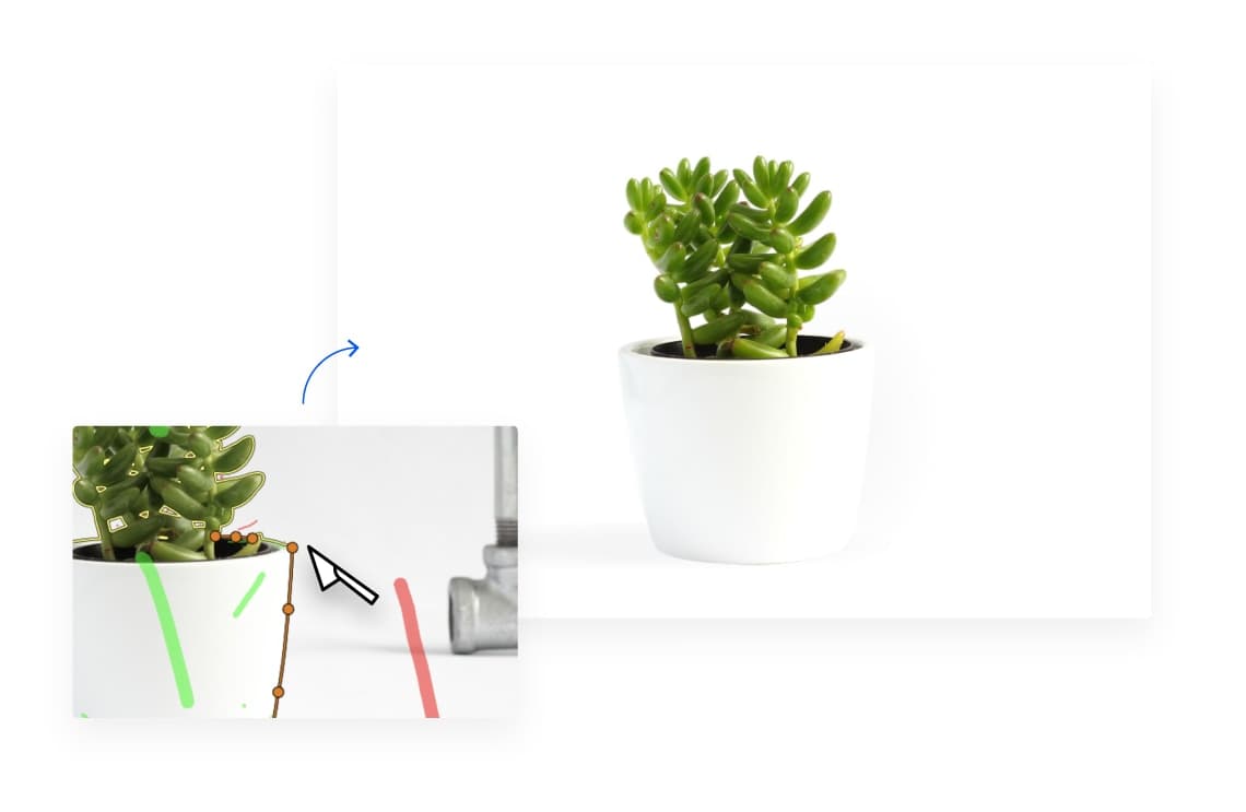 使用小刀工具删除背景