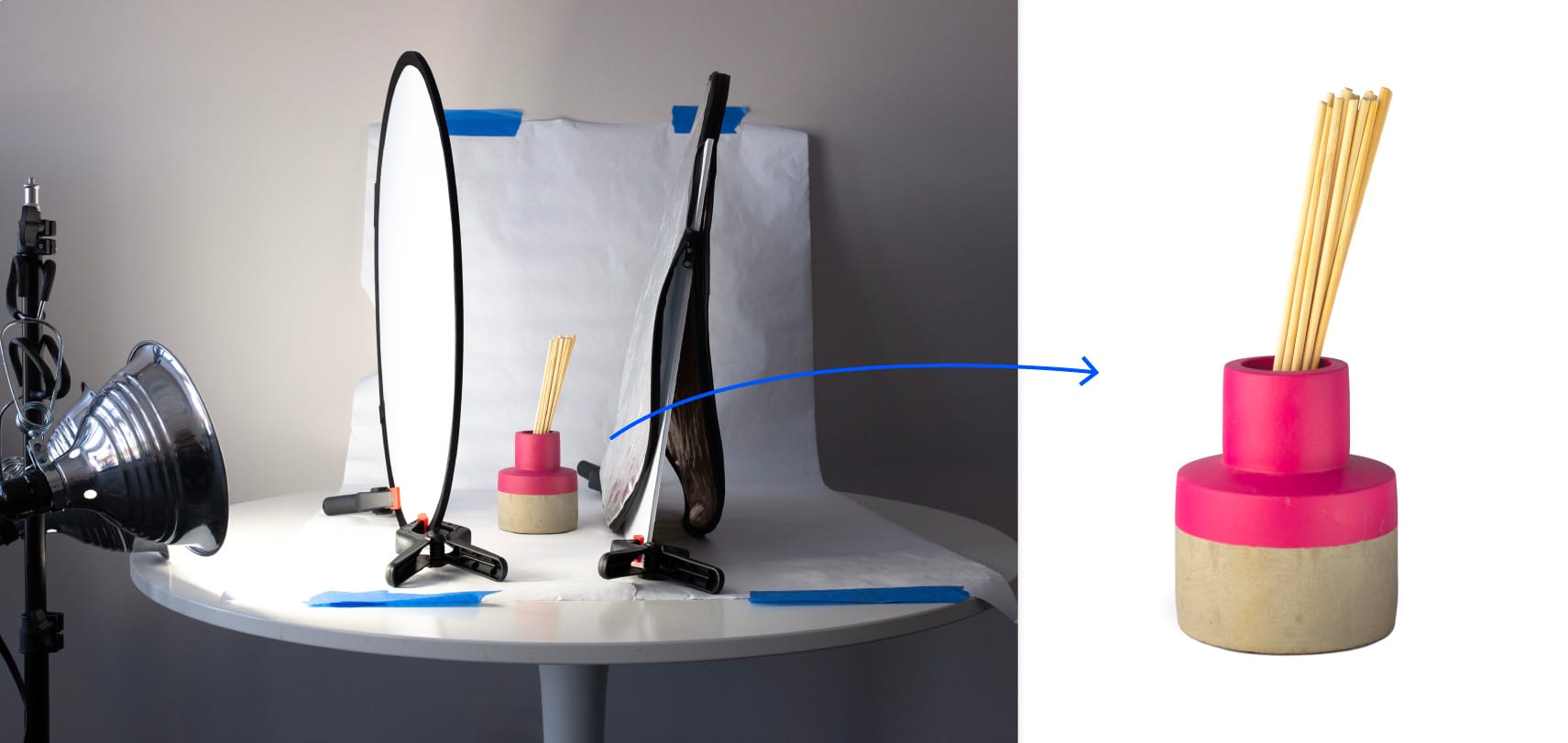 Our photo studio and product photo taken under 100 dollars