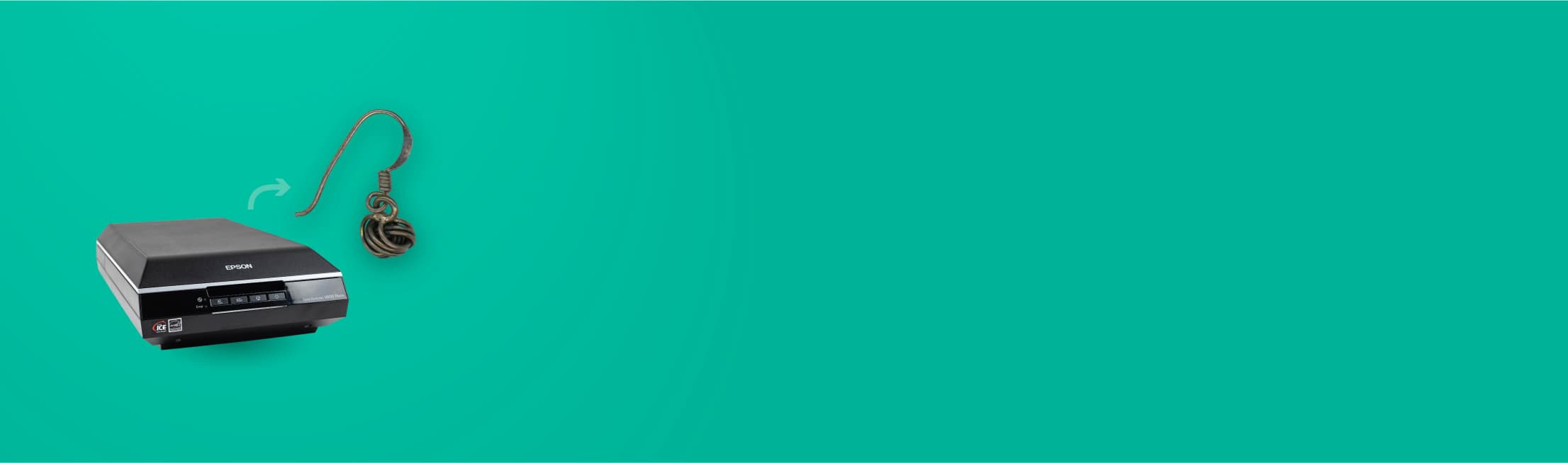 为产品摄影使用扫描仪