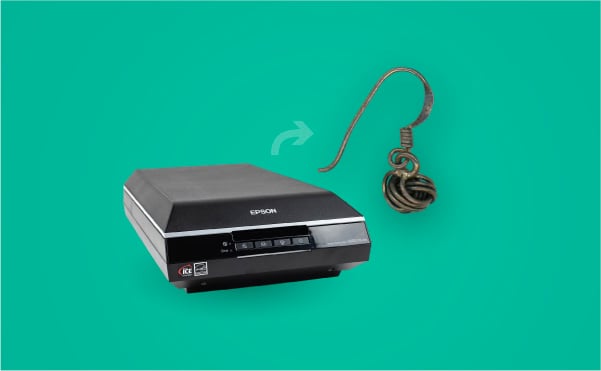 为产品摄影使用扫描仪