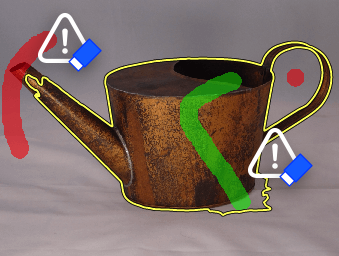 带标记的初始教程图象